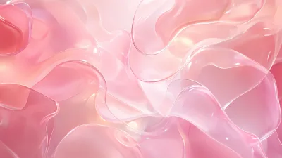 พื้นหลัง Glass 3D Organic สีชมพู - 1